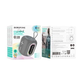 Портативная колонка BOROFONE BR39 (Bluetooth/USB/TF/AUX/10Вт) темно-серая