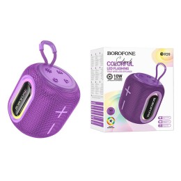 Портативная колонка BOROFONE BR39 (Bluetooth/USB/TF/AUX/с подсветкой/10Вт) фиолетовая