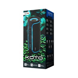 Портативная колонка FUMIKO KOTO FBS33-01 (Bluetooht/USB/TF/AUX/LED подсветка/5Вт) черная
