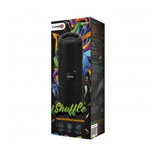 Портативная колонка FUMIKO SHUFFLE FBS49-01 (Bluetooht/USB/TF/AUX/5Вт) черная