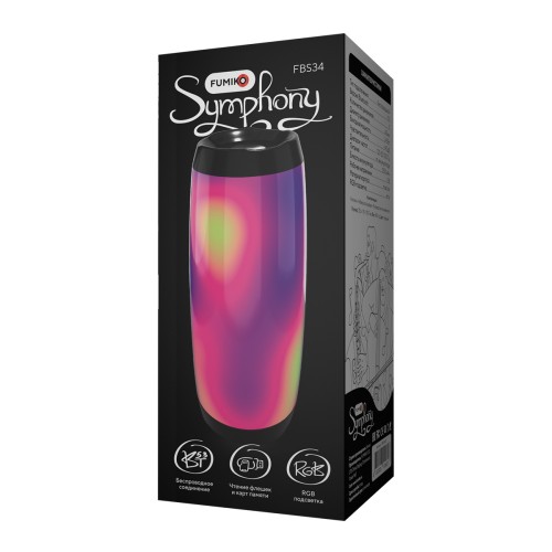 Портативная колонка FUMIKO SYMPHONY FBS34-01 (Bluetooth/USB/TF/AUX/FM/светящаяся/5Вт) черная
