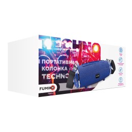 Портативная колонка FUMIKO TECHNO (Bluetooth/USB/TF/AUX/5Вт) синяя