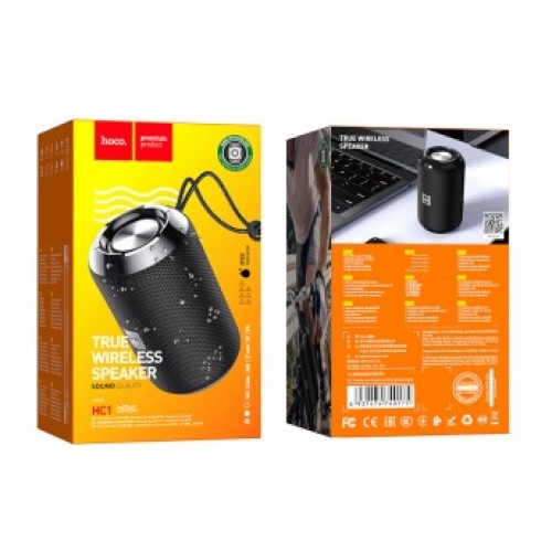 Портативная колонка HOCO HC1 (Bluetooth/USB/TF/AUX/5Вт) черная