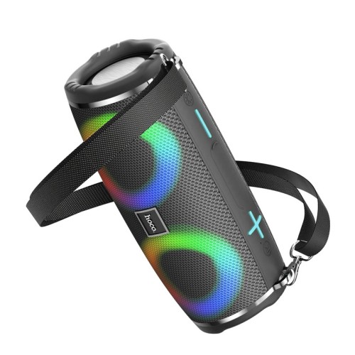 Портативная колонка HOCO HC12 (Bluetooth/USB/TF/AUX/LED подсветка/5Вт) черная