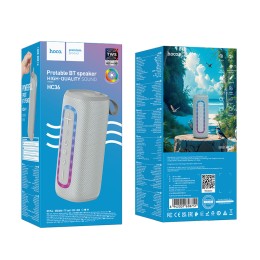 Портативная колонка HOCO HC36 (Bluetooth/USB/TF/AUX/5Вт) серая