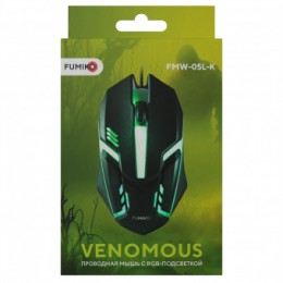 Проводная мышь FUMIKO VENOMOUS с подсветкой черная