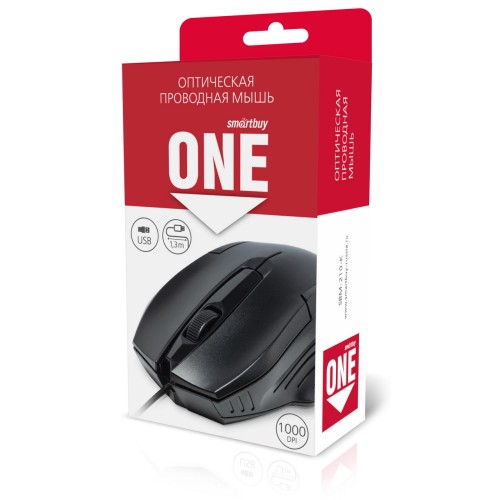 Проводная мышь SMARTBUY 210 черная