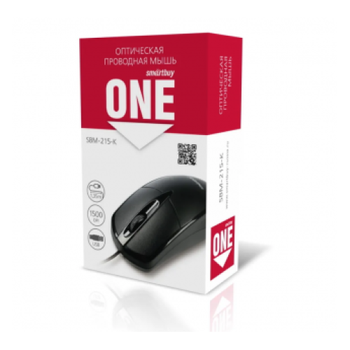Проводная мышь SMARTBUY 215 черная