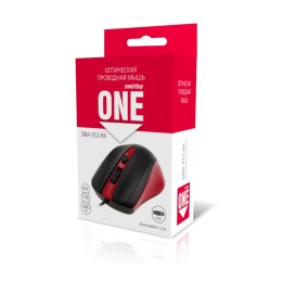 Проводная мышь SMARTBUY 352 красно-черная