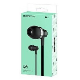Проводные наушники 3.5 BOROFONE BM21 черные