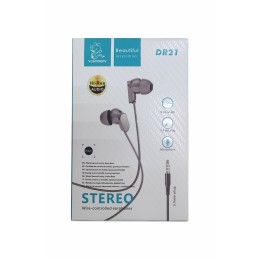 Проводные наушники 3.5 DENMEN DR21 черные
