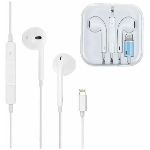 Проводные наушники lightning AP (Bluetooth) белые C