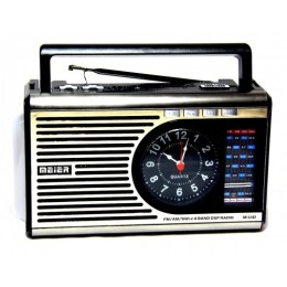 Радиоприемник MEIER M41BT (Bl/USB/TF/SD/FM/AM/SW/фонарик) серый