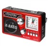 Радиоприемник Waxiba XB-741С (Bl/USB/TF/FM/AM/SW/фонарик) красный