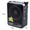 Радиоприемник Waxiba XB-901 (Bl/USB/TF/FM/AM/SW/фонарик)  красный
