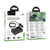 Разветвитель гнезда прикуривателя на 3 устройства HOCO Z64 (2USB 2.4A/PD 3.4A/240W/дисплей) черное