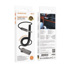 Ресивер Bluetooth BOROFONE BC56 серый