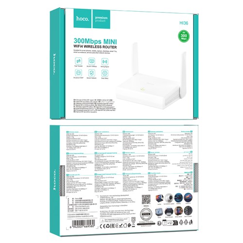 Роутер WiFi HOCO HI36 белый