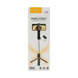 Селфи штатив HOCO K20 (Bluetooth/0.98м) черный