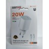 Сетевое ЗУ BOROFONE BA103A + кабель Lightning/Type-C (PD 20W) белое