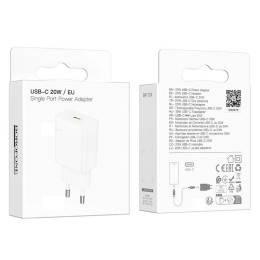 Сетевое ЗУ BOROFONE BA112A (PD 20W/3A) белое
