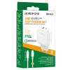 Сетевое ЗУ BOROFONE BA46A + кабель Lightning/Type-C (USB QC3.0/PD 18W/3A) белое