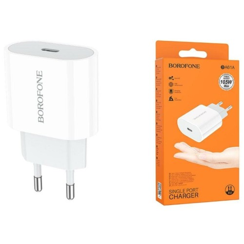 Сетевое ЗУ BOROFONE BA61A (PD 10W/2.1A) белое