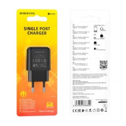 Сетевое ЗУ BOROFONE BA64A (USB/2.1A) черное