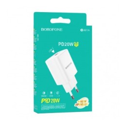 Сетевое ЗУ BOROFONE BA81A (PD 20W) белое