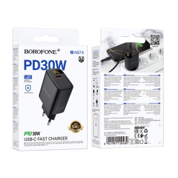 Сетевое ЗУ BOROFONE BA97A (PD 30W) черное