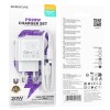 Сетевое ЗУ BOROFONE BAS43A + кабель Lightning/Type-C (PD/3A/20W) белое