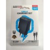 Сетевое ЗУ BOROFONE BAS71A + кабель Micro USB (1USB/2.1A/10,5W) черное