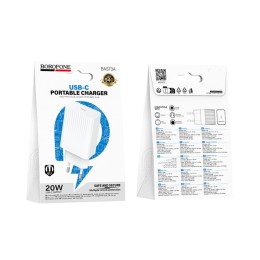 Сетевое ЗУ BOROFONE BAS73A (PD 20W) белое