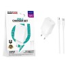 Сетевое ЗУ BOROFONE BAS75A + кабель Type-C-Type-C (PD 30W) белое