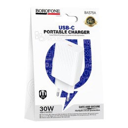 Сетевое ЗУ BOROFONE BAS75A (PD 30W/3A) белое