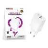 Сетевое ЗУ BOROFONE BAS76A (USB QC3.0/PD 30W/3A) белое