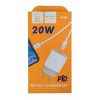 Сетевое ЗУ DENMEN DC06L + кабель Lightning/Type-C (PD/3.6A) белый