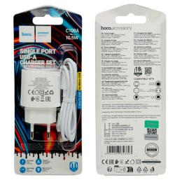 Сетевое ЗУ HOCO C109A + кабель Micro USB (USB 2.1A/10,5W) белое