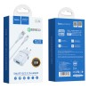 Сетевое ЗУ HOCO C12Q + кабель Micro USB (1USB/QC 3.0/18W) белое