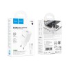 Сетевое ЗУ HOCO C145A + кабель Micro USB (USB QC3.0/18W) белое