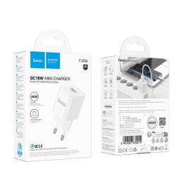 Сетевое ЗУ HOCO C145A (USB QC3.0/18W) белое