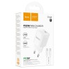Сетевое ЗУ HOCO C146A + кабель Type-C/Type-C (PD 20W) белое