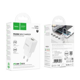 Сетевое ЗУ HOCO C147A (USB QC3.0/PD 20W) белое