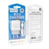 Сетевое ЗУ HOCO C72Q + кабель Micro USB (USB QC 3.0/18W) белое