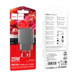 Сетевое ЗУ HOCO CS24A (PD 25W/3A) черное