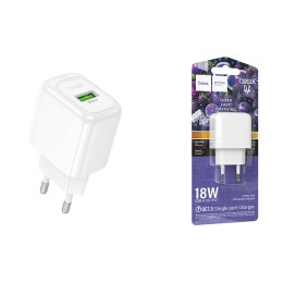 Сетевое ЗУ HOCO CS52A (USB QC3.0) белое
