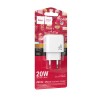 Сетевое ЗУ HOCO CS54A (USB QC3.0/PD 20W)  белое