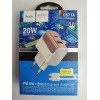 Сетевое ЗУ HOCO CS71A+ кабель Lightning/Type-C (USB QC3.0/PD 20W) белое