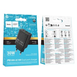Сетевое ЗУ HOCO CS95A (USB QC3.0/PD 30W/3A) черное