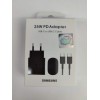Сетевое ЗУ SAMSUNG EP-TA800 + кабель Type-C/Type-C (PD/25W) черное ORG